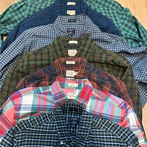 7 medium J.Crew men button down shirt long sleeve